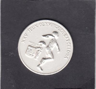 Beschrijving: 100 Francs S-OLYMPC BARCELONA 1992 DISCUS